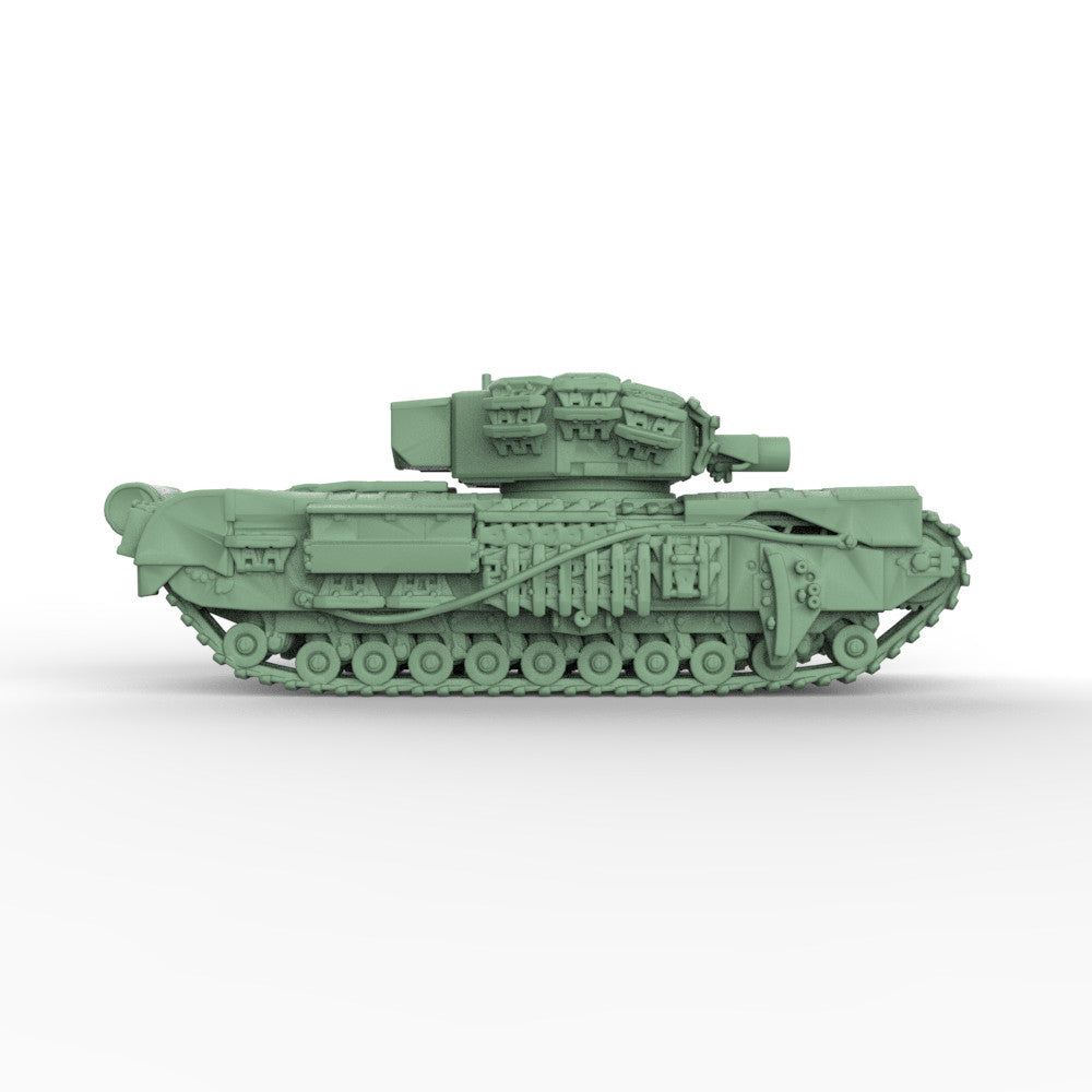 SS160905 1/160 Military Model Kit British Churchill AVRE Crocodile Infantry Tank