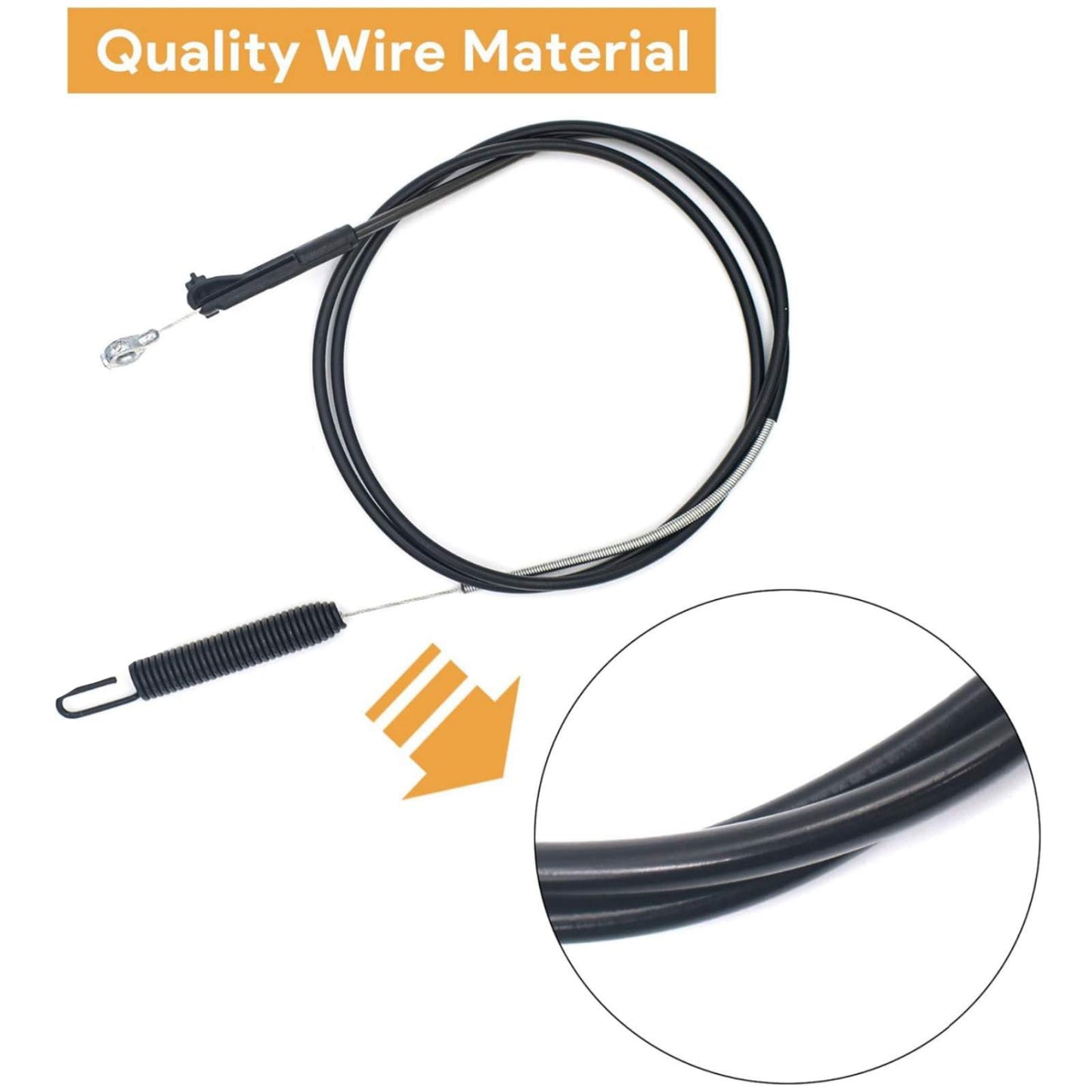 198cm/78in Mower Brake Cable 133-1998 Replace For TimeMaster 21811 21810