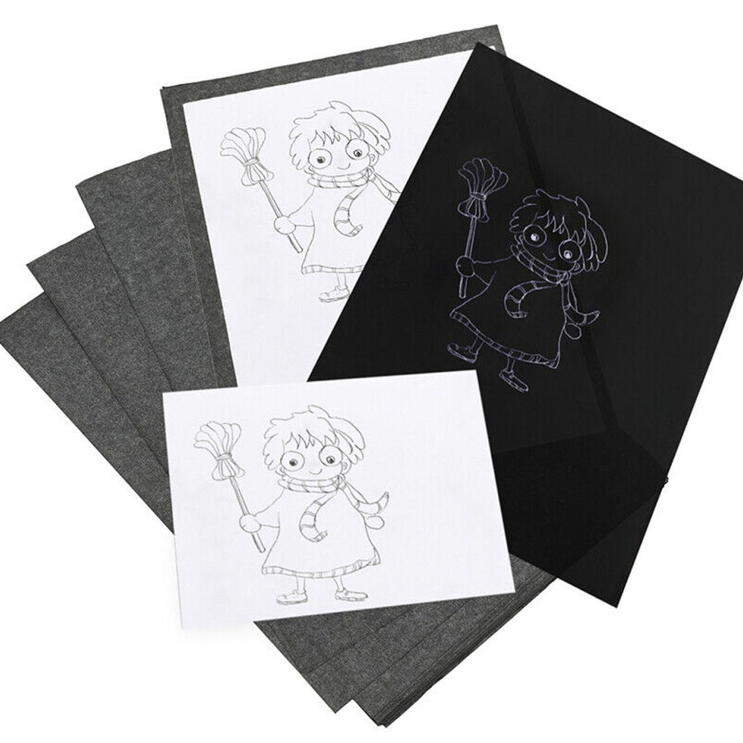100Sheet A4 Carbon Transfer Tracing Graphite Paper For Wood Carving Canvas