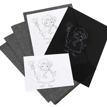 100Sheet A4 Carbon Transfer Tracing Graphite Paper For Wood Carving Canvas
