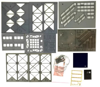 1：87 Architectural Scene HO Scale Control Tower Mould Parts Assemble model