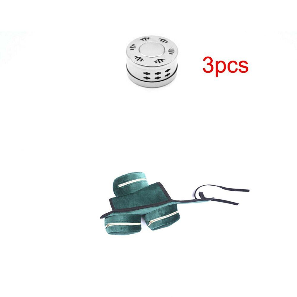 Green Velvet Bag Smokeless Moxibustion Box Chinese Moxa Foot Heating Therapy艾灸艾条