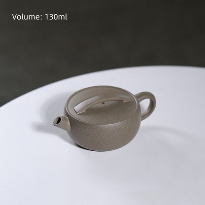 Full Handmade Tea Pot Hand Carved Real Yixing Zisha Clay Master Pot Big Mouth