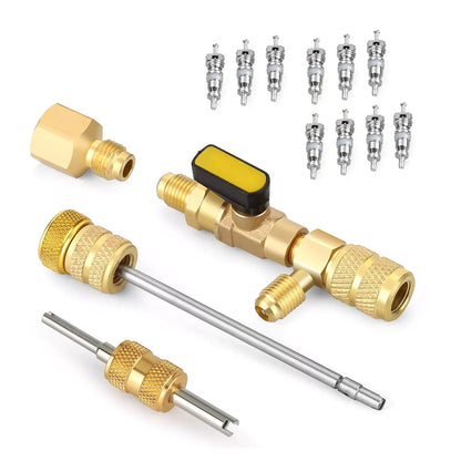 Valve Core Remover&Installer Tool 1/4" and 5/16" Port Air Condition Accessories