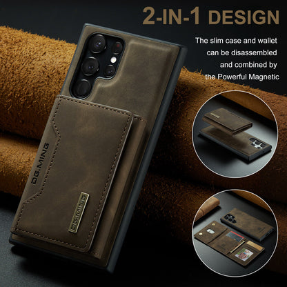 For Samsung Galaxy S23 Plus Leather Case Cover Wallet Card Holder Tempered Glass