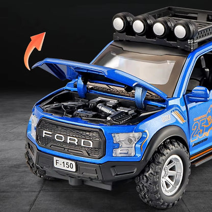 1:32 Ford Raptor F150 Alloy Pickup Car Model Diecasts Metal Toy Off-Road Vehicle