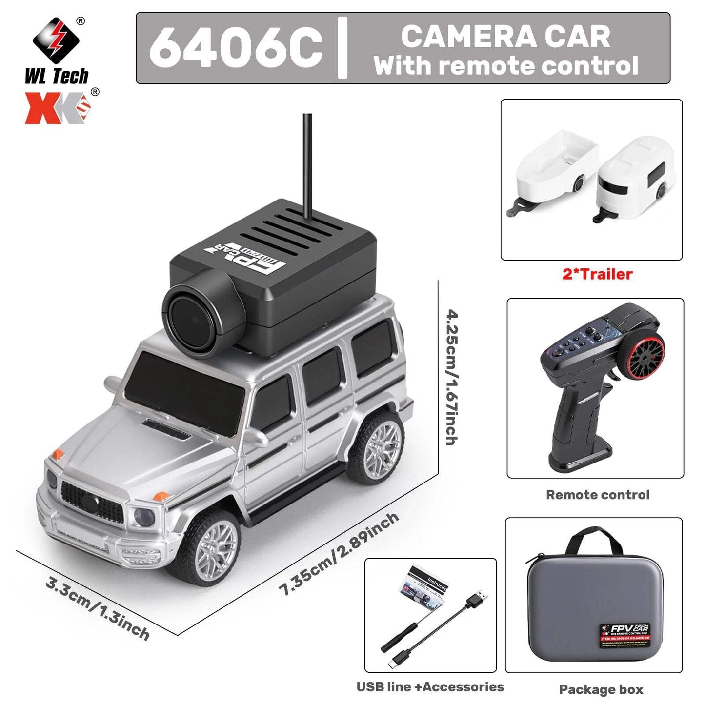 Mini RC Car – 720P FPV Camera Remote Racing Vehicle