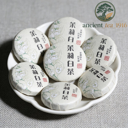 500g Jasmine Flower White Tea Cake Yunnan White Tea
