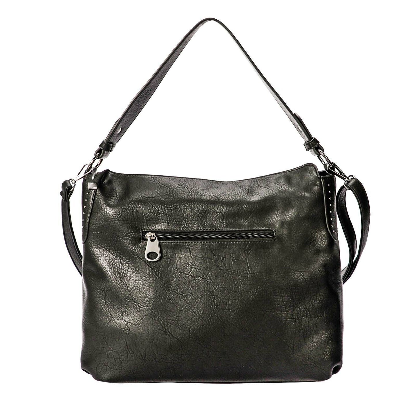 Celela Women Concealed Carry shoulder Bag Hand bag Embroidered Studs Wallet Tote