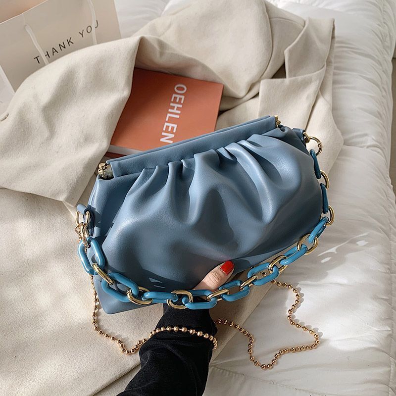 Synthetic Leather Chain Handbags Small Purses Shoulder Messenger Crossbody Bags