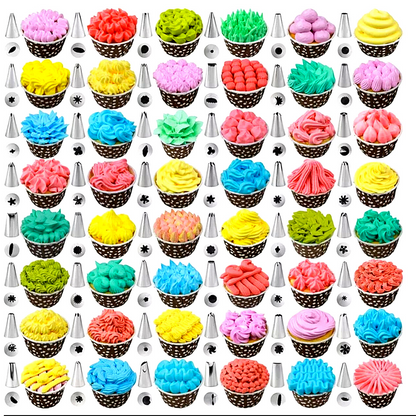 Kit de decoracion de Pasteles tortas Kit de Bolsas Puntas Tuberias Mangas 420 Pc