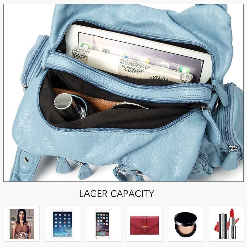 Shoulder Bag Crossbody Multifunctional Handbag Waterproof Purse Traveling Pack