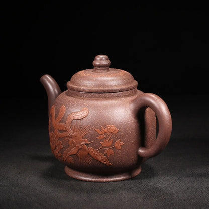 Chinese Yixing Zisha Clay Handmade Exquisite Teapot （国色天香 底款：杨季初）