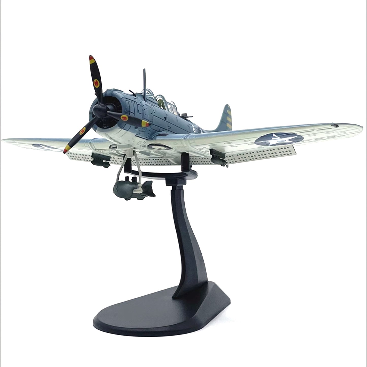 1:72 Scale US SBD-3 Dive Bomber Fighter Alloy Aircraft Model Military Plane NEW