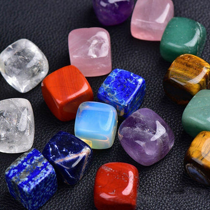 Natural Larger Particles Cube Crystal Polished Reiki Healing Crystals Gemstones