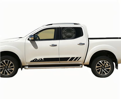 Mountain Stripes Graphics Sticker For Nissan Navara Np300 Off Road Side Decals