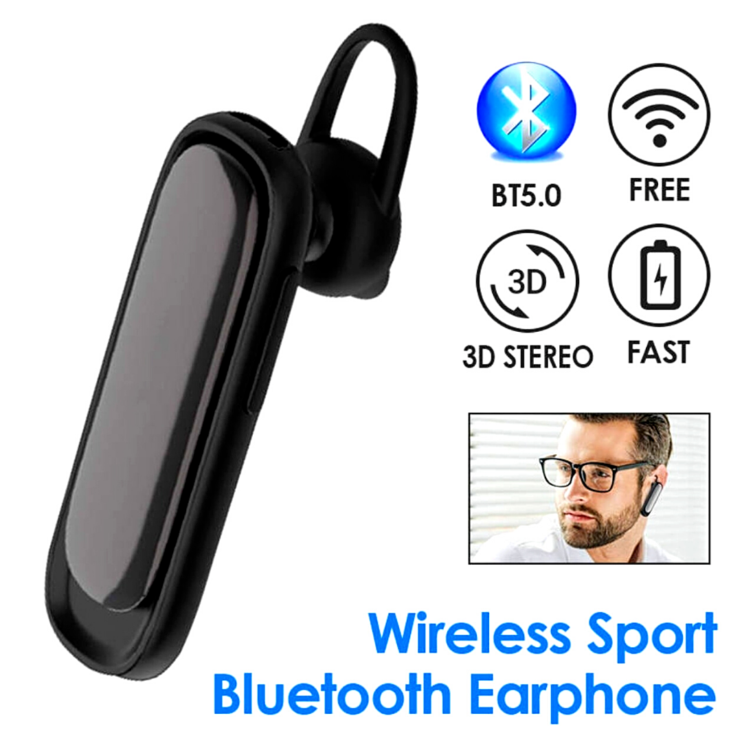Bluetooth Driving Trucker Headset Earphone Earpiece Noise Cancelling LG12 Single