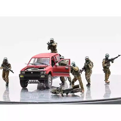 1/72 Middle Eastern Elite Soldiers 6 Soldier Model