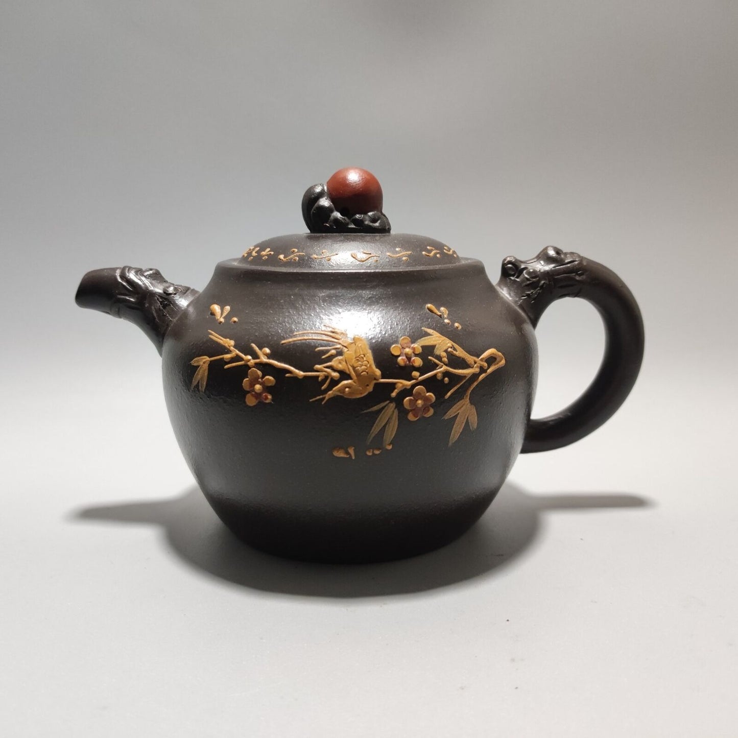 Vintage Chinese Yixing Purple Clay Teapot Zisha Ceremony Exquisite Teaware Rare