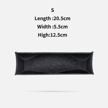 Purse Organizer Insert Felt Makeup Bag Zipper Luxury Handbag Tote Shaper Travel