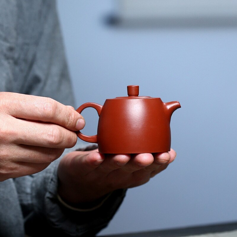 90ml 4" Chinese Yixing Purple Clay Teapots Raw Ore Dahongpao Filter Tea Pot Gift