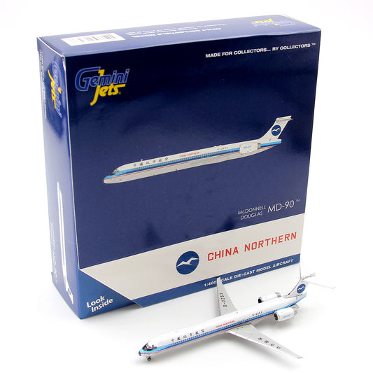 1:400 Geminijets China Northern Airlines MD-90 Passenger Airplane Diecast Model