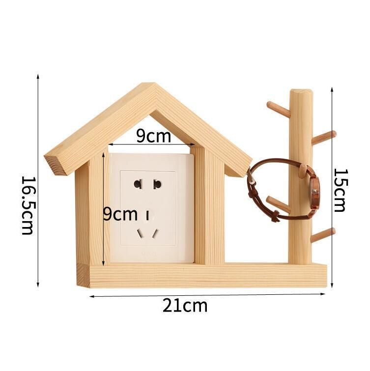 Outlet Covers Socket Decorative Light Switches Sticker Protective 3D Wood Design