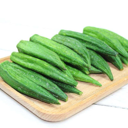 250g Dried Vegetable Okra, Dried Okra Snack Chips, Crispy and Little Salty