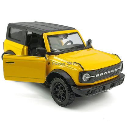 1/36 Ford Bronco Model Car Diecast Toy Cars Boys Toys for Kids Gifts Yellow