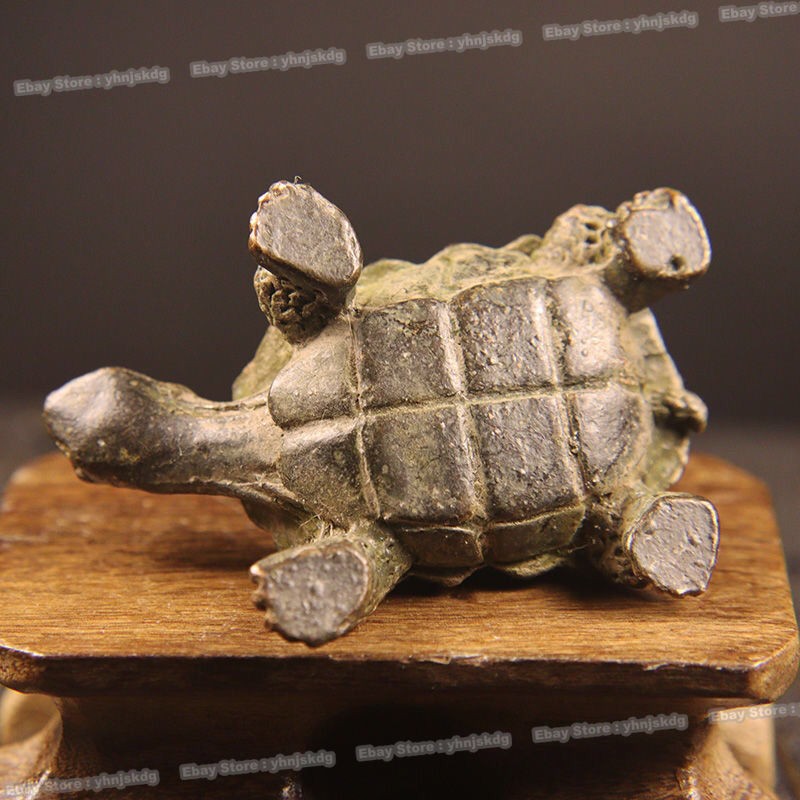 Antique Bronze Longevity Turtle – Auspicious Garden & Tea Table Decor
