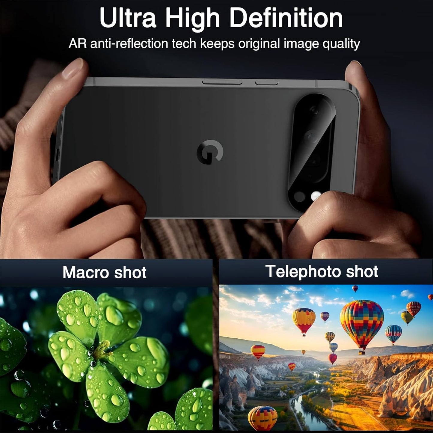 4 Pack Tempered Glass Camera Lens Protector for Google Pixel 10 Pro, 9H Hardness