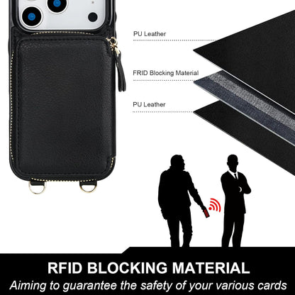 for Magsafe Crossbody Wallet Case Compatible with Iphone 17 Pro, RFID Blocking P