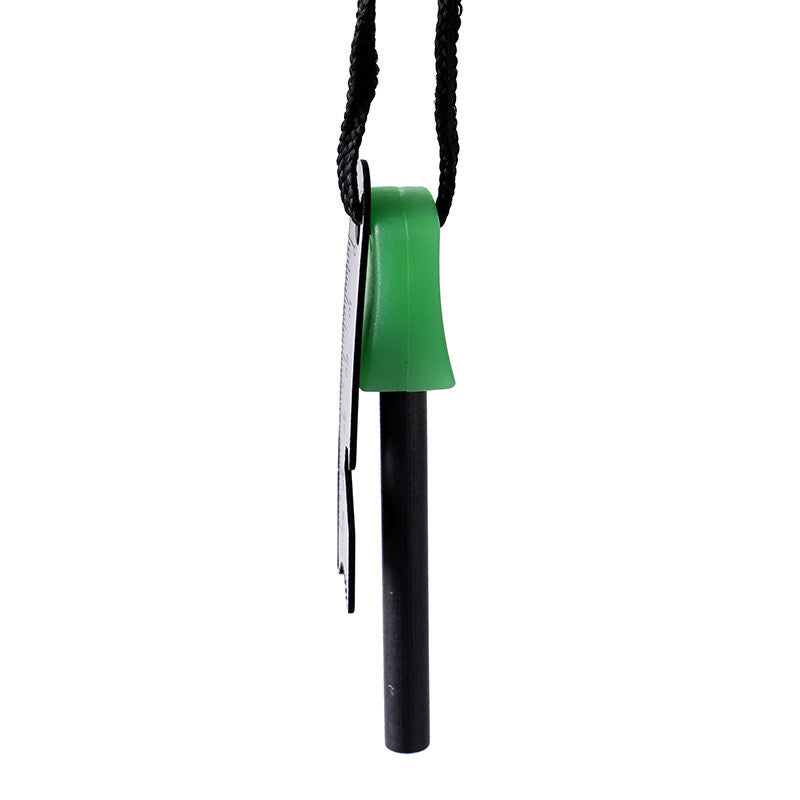 Fire Starter - Includes Flint with Ruler, Bottle Opener, and Whistle w/ Lanyard