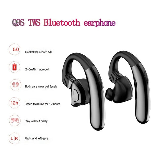 Pair Trucker Wireless Bluetooth 5.0 Earpiece Headset Earbud Noise Canceling