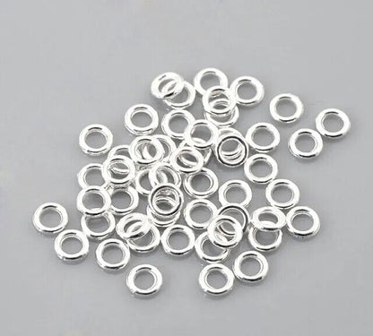 500pcs Jump Rings Soldered Closed 6mm Wide 4.2mm Hole Jewelry Making Findings