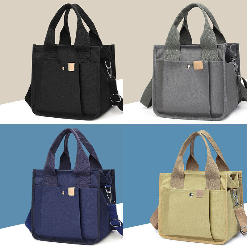 Women Canvas Casual Bag Adjustable Shoulder Strap Handbag Cross Body Bag Tote