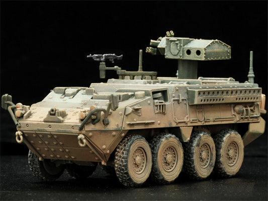 for Dragon US M1134 Stryker ATGM Muddy Version Syria 2020 1/72 ABS Tank Model