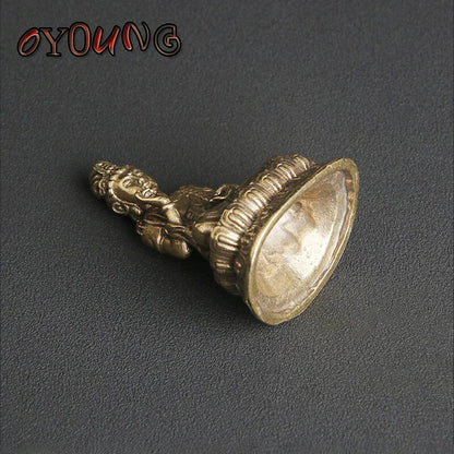 Copper Mahasthamaprapta Buddha Statue Home Buddhism Figurines Miniatures Bodhis