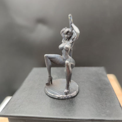 Chinese antique bronze statue hand carved nude girl body art decoration hot sale
