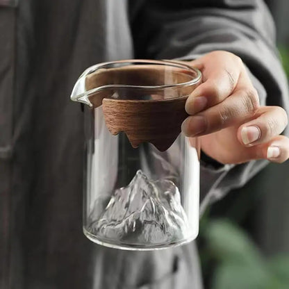 Thickened Glass Fairness Cup 240ml 8.0oz Home Kung Fu Tea Set Accessories