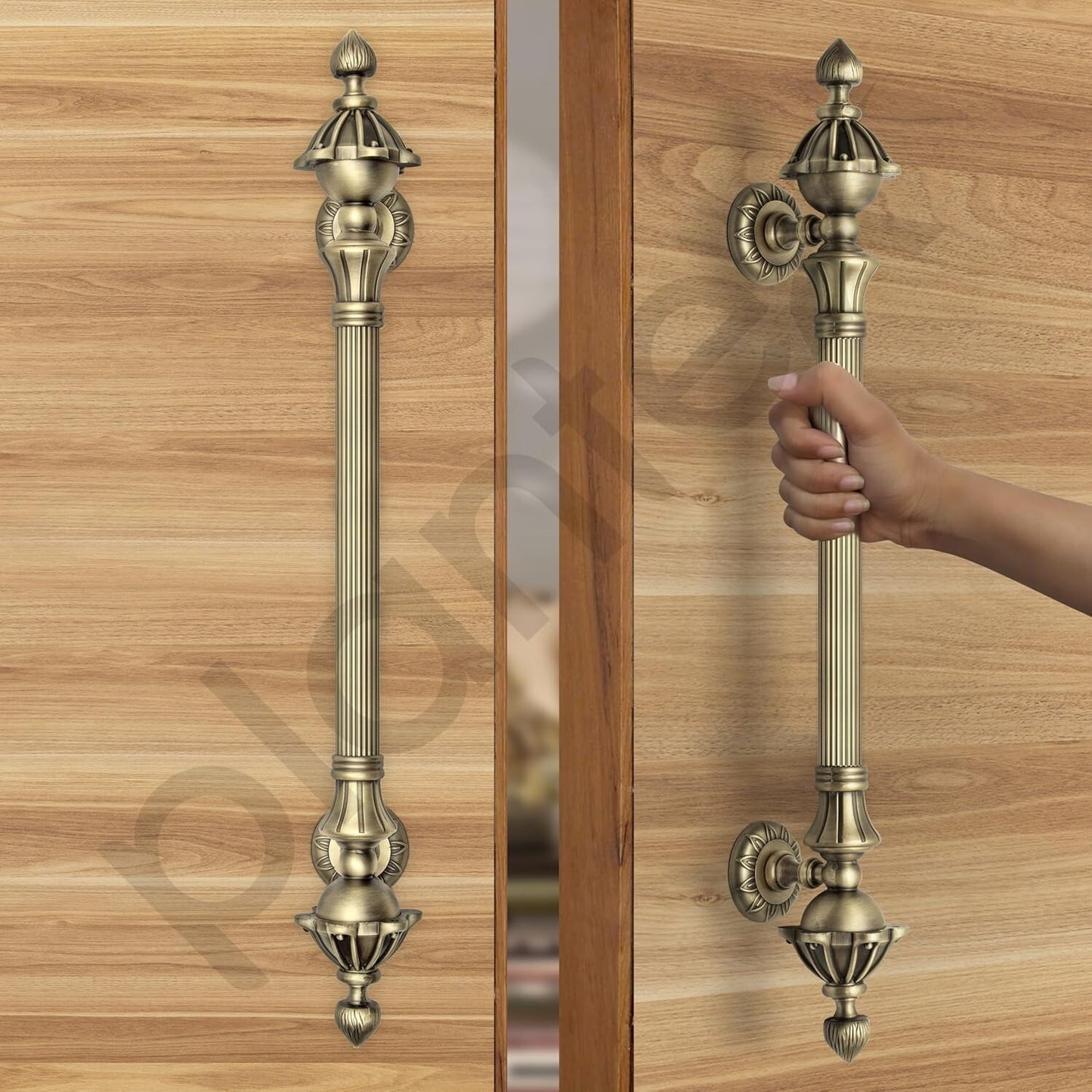 Set of 2 Antique Look Main Door Handle Pull Push Door Handle Door Accessories