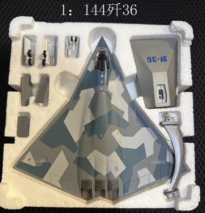 1/144 AF1 Chinese Air Force J-36 6th Generation Stealth Fighter Finished Model