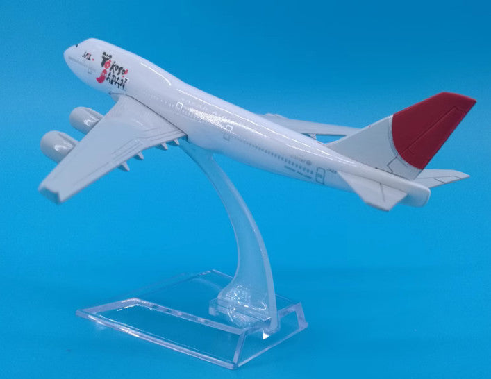16cm JAPAN AIRLINES JAL BOEING 747-400 Passenger Plane Diecast Aircraft Model