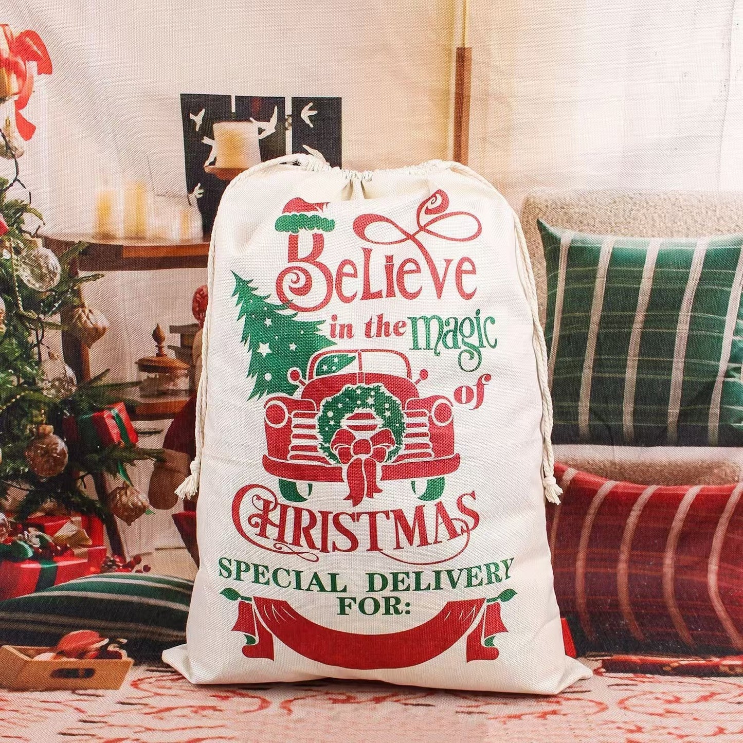 Christmas Santa Claus Bag Gift Gift Bag 19.5inx27.5in Large Scall Christmas Bag