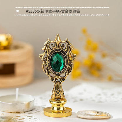 Wax Sealing Stamps Metal Retro Magic College Roman Column Handle DIY Card Making