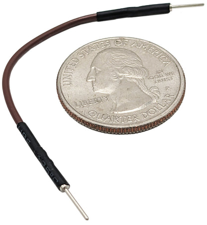 10 Pack 2-inch Brown Reinforced Male to Male Jumper Wire for Breadboard (RoHS)
