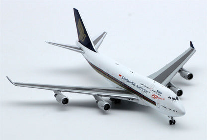 JC Wings Singapore Airlines FOR BOEING B747-400 9V-SMU 1000th 1/400 Plane Model