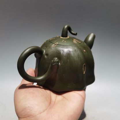 Chinese Yixing Zisha Clay Handmade Exquisite Teapot（莲子壶 低款：陈鸣远）