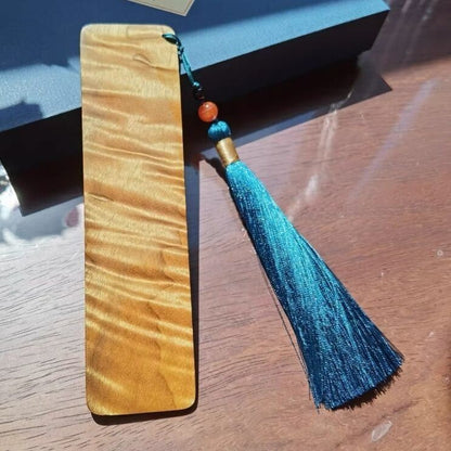 Golden Phoebe Water Wave Grain Bookmark 14cm