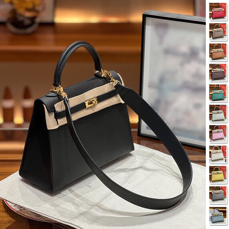 19/22/25/28 Real Leather Flap Handbag Tote Briefcase Fashion Purse Shoulder Bag